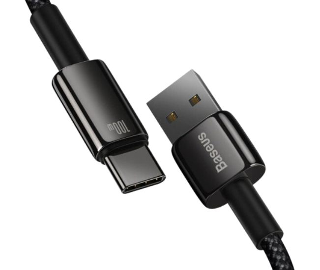 Baseus Tungsten USB to Type-C 100W 2m (CAWJ000101) Black